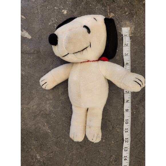 Vintage Snoopy Peanuts Plush Smiling Stuffed Animal Dog Cartoon Collect Toy‎ 12" - Picture 1 of 10